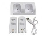 Base Carregadora Para Wii Remote + 2 Baterias De 2800 Mah