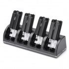 Base Carregadora Para Wii Remote + 4 Baterias De 2800 Mah